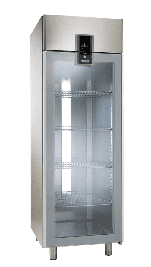 Se Zanussi NPT aktiv køleskab 670 liter glasdør hos Gastroudstyr